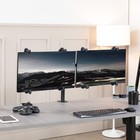 Vivo Non-vesa Dual Monitor Arm Desk Mount Fully Adjustable With Vesa Adapters
