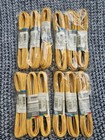 12 Hanks Yellow Paper And Wire Twists Free Us Shipping 96 Yards Big Bulk Lot