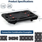 Connecting Dollies 200kg Capacity  74cm X 53cm Interlocking Furniture Dolly