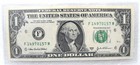 2003 A  1 One Dollar Bill Cutting Error Shows Next Note  Rare Miscut Error Crisp