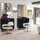 Wall Mount Salon Station With Mirror  Hair Styling Station Barber Beauty Station