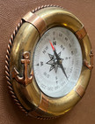 Vintage Nautical Marine Boat Essex Brass Table Top 5  Compass Life   Anchor