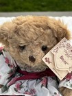 Russ Berrie   Co becca Teddy Bear Floral Dress New w Tag Toy Stuffed plush 10   