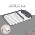 Kitchen Details 2-tone Gray 16 Inch Self Draining Dish Rack