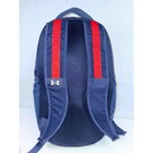 Under Armour Hustle 5 0 Backpack Navy Blue Red Ua Storm Water Resistant Bag