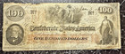 T-41 Hoer 1863 Csa  100 Confederate Signed By Major C s  Severson W Aqm Notation