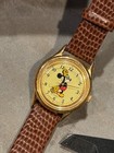 Lorus Disney Mickey Mouse Goldtone Vintage Watch V515-6080 Mov   t Japan