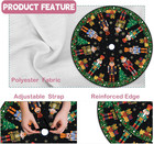 New Year s Winter Xmas Decorations  Nutcracker Christmas Tree Skirt  For Church