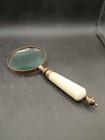 Vintage Brass Ornate Magnifying Glass 