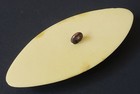 2 1 2    Xxl Laminated Black White Cream Celluloid Vintage Button Large