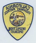 Genuine Chp Highway Patrol Inspection Specialist  California Police Patch  new  