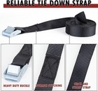 Cartman 1  X 12  Lashing Straps Up To 600lbs  6pk In Carry Bag  Black