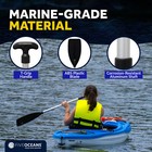 Five Oceans 4-feet T-handle Oar Paddle For Canoe  Kayak And Small Boats - 2-pack