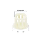 32pcs 10mm Beige Nylon Plastic Round Locking Hole Plugs Insert End Caps