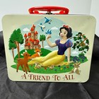 Rare Walt Disney s Snow White   Seven Dwarfs Metal Lunch Box  a Friend To All 