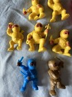 Vintage Rubber Ninja Karate Mini Figures 1980 s Era 1  14 Lot Of 14 Four Colors