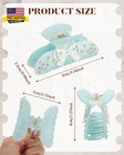 2 Pcs Acrylic Hair Claw Clips For Women Bow Strong Hold Claw Clips Medium Non-sl