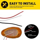 2x Amber Led Side Marker Turn Signal Lights For Freightliner Sleeper Cab Truck Y