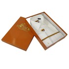 Men 100  Egyptian Cotton Shirt French Cuffs Wrinkle Resistance Enzo 71402 White
