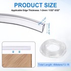 13 1ft U Channel Edge Protector Fits 1 32 -3 32  Edge  1 4  W X 3 8  H 