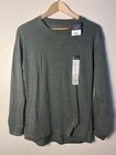 Preswick   Moore Mens Sleep T-shirt Green Heather Small Long Sleeve Jersey Soft