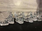 Crystal Head Vodka Skull Shot Glass Set 2 Oz - Set Of 4 Brand New Halloween