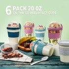 Reusable Parfait Cups With Lids  Ideal Yogurt And Granola Containers For Brea   