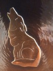 New World Trading 8  Medicine  Plate - Copper W  Tribal Wolf In Center