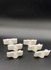 Vintage La Fleur Bone China Place Cards Applied Flowers Set Of 6 Original Box