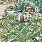 Vtg Thompson Traveling Tractor Walking Cast Iron Lawn Sprinkler 605 Euc 1930-60s