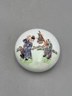 Vintage Mid-20th Century Chinese Famille Rose Baby Play Porcelain Seal Paste Box
