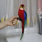 Artificial Parrot Figurines Feather Parrot Macaw Large Simulation Parrot Statue