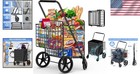Massive Capacity Shopping Cart With Swivel Wheels