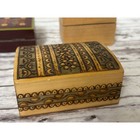 Vintage Handcrafted Polish Wooden Trinket Boxes Lot Of 3 Folk Art Carved Painted