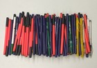 125 Piece Wholesale Bulk Stick Pens Lot  Random Colors   Misprints   Overstock