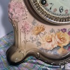 Ansonia Royal Bonn La Scarpe Porcelain Clock Brass Bezel  A Beautiful Clock