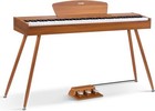 Donner Ddp-80 Digital Piano 88 Key Weighted Keyboard Full-size Retro Wood Color