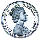 Gibraltar 5 Pence  2004 Gem Unc tercentenary british Royal Sceptre free Shipping