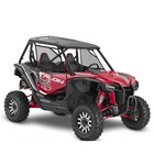 Red   Grey Shock Protector Covers For Honda Sxs Talon 1000r 1000x  set Of 4 