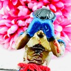 Champion Win Fighter Boxing Statue Hunpayon Waikru Sann Muay Thai Amulet  18516