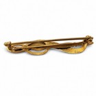 Dar Antique Joseph Anderson Engraved 14k Gold Gun   Scroll Name Brooch Pin Usa