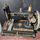 Nice  Antique Ornate Hand Crank Sewing Machine Kruse   Murphy Co Footed Base