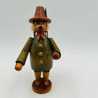 Erzgebirge Bird Catcher Man Smoker Incense Burner Handmade In Germany Vintage