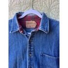 Well Worn Vintage Polo Country Ralph Lauren Denim Flannel Distressed Shirt