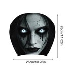 2 Pc Ghost Face Headrest Covers scary Face Printing Auto Seat Universal Elastic