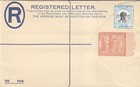 Cover Sudan 1954 Post Stationary Registered Type 4  43