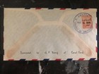 1947 Panama First Day Cover Fdc Provisional Stamps Issue