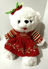 Dan Dee 2017 White Plush Snowflake Teddy Bear 19 