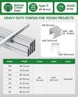 22 Gauge Galvanized Wide 5 8  Leg Length Meite 71 Series 3 8  Crown Staples