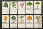 Travelstamps  San Marino Stamps 1979 Trees Scott  960-961  Sg 1197-1206 Mnh Og